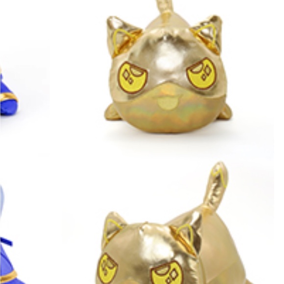 Aphmau meemoews Gold Cat Plush Toy w/ stickers - Picture 1 of 4